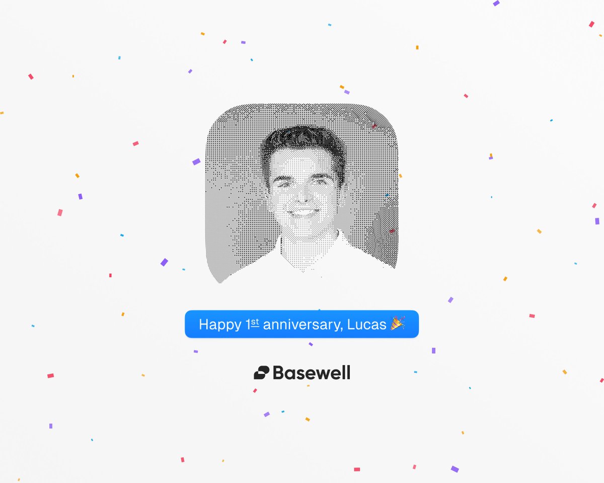 Basewell (@basewellhq) on Twitter photo If you've used Basewell's page builder—among other features—you've seen Lucas's handiwork. Happy 1st anniversary to <a href="/lucaslunzmann/">Lucas Lunzmann</a>; many more to come! 🎉 If you've used Basewell's page builder—among other features—you've seen Lucas's handiwork. Happy 1st anniversary to <a href="/lucaslunzmann/">Lucas Lunzmann</a>; many more to come! 🎉