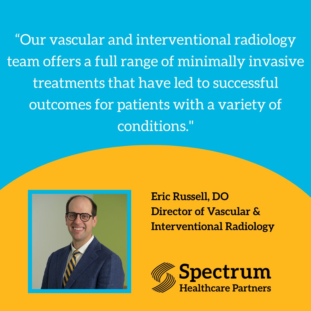 Our dedicated team of vascular and interventional radiologists provide cutting-edge treatments for many conditions, including uterine fibroids, cancer, and peripheral arterial disease. FMI, visit pulse.ly/ehjaeusnkr.

#SpectrumCares4ME