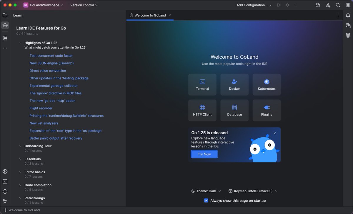 GoLand, a JetBrains IDE tweet media