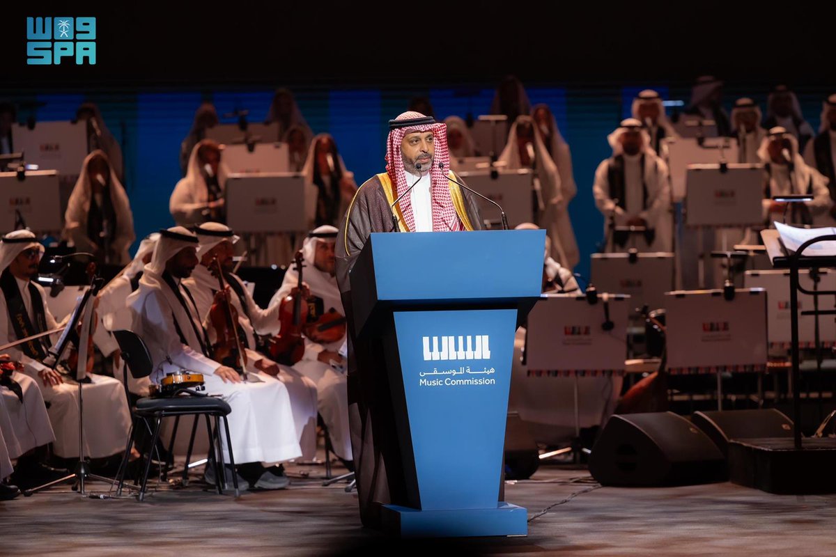 SPAqualitylife's tweet photo. وزير الثقافة يرعى حفل تخريج الدفعة الأولى من برنامج الأوركسترا والكورال الوطني السعودي بالرياض.
https://t.co/Rh99GmQd23
#واس_جودة_الحياة https://t.co/bNwQqSowRM