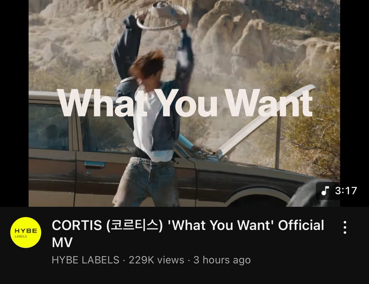 cortis_ph's tweet photo. 'What You Want' by CORTIS reach 229k streams in just 3 hours!! woww 😳😱

Let’s support them more, stream now: https://t.co/YOhLgwFFFs

#CORTIS #CORTIS_WhatYouWant
#COLOR_OUTSIDE_THE_LINES #COTL #cortis_ph #cortisphilippines https://t.co/evTyNDhzEo