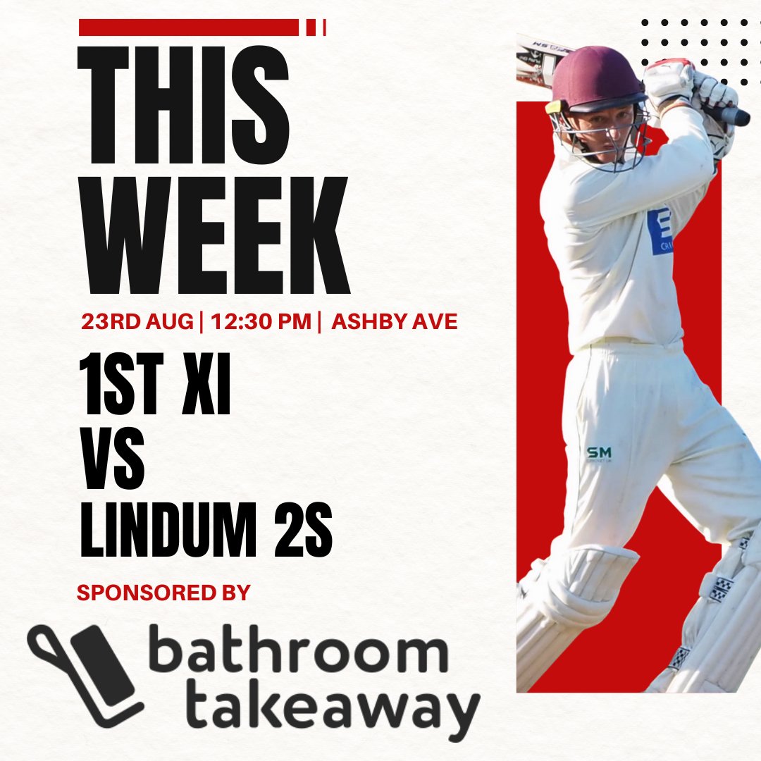 hartsholmecc's tweet photo. 📅 WEEKEND FIXTURES:
🏏 Saturday – 1st Team vs Lindum 2s
🏏 Sunday – Sunday Team vs Old Lincs
🏏 Monday – 1st Team vs Cleethorpes 2s
Three matches, one club. Let's get behind them!
Proudly sponsored by @bathroomtakeaway 🛁 #HartsholmeCricket #WeekendBuzz https://t.co/d5J9cUKRCx