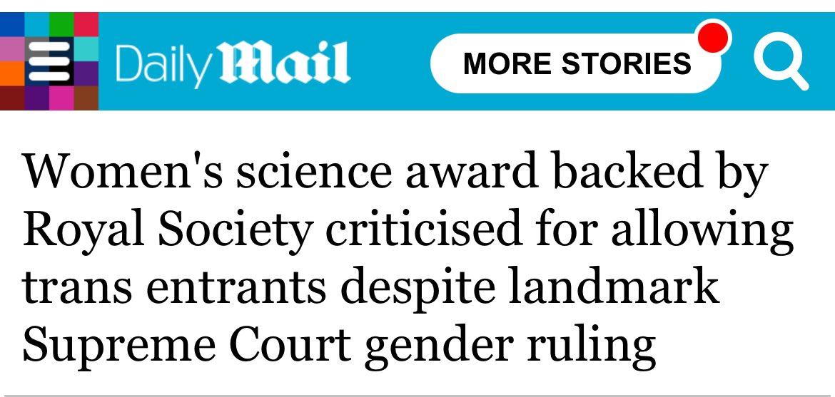 SEEN in Journalism (@journalismseen) on Twitter photo ‘Women’s rights groups..have written to the Royal Society and L’Oréal urging them to amend the eligibility criteria to bring it in line with equality law ahead of the application deadline closing on 20 August’
<a href="/DailyMail/">Daily Mail</a>
/ ‘Women’s rights groups..have written to the Royal Society and L’Oréal urging them to amend the eligibility criteria to bring it in line with equality law ahead of the application deadline closing on 20 August’
<a href="/DailyMail/">Daily Mail</a>
/