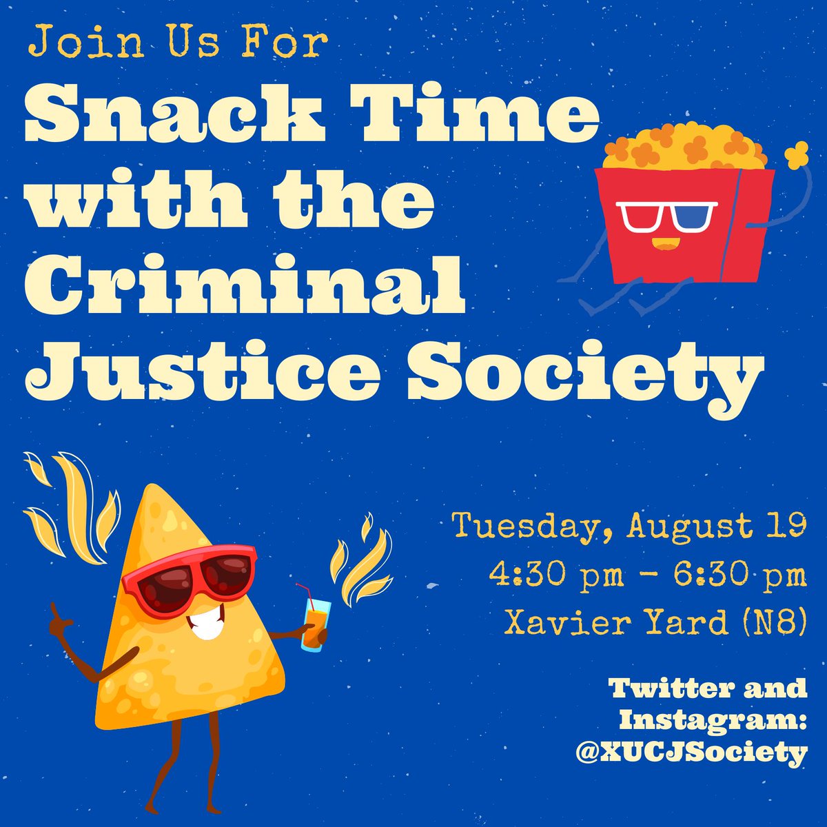 XUCJSociety's tweet photo. Join us for Week of Welcome today from 4:30-6:30! https://t.co/cU7cVF36Ou