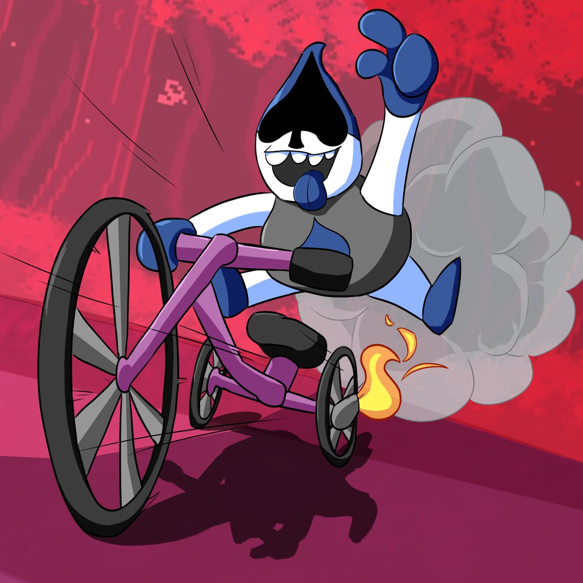 I love my round boy :D #DELTARUNE #deltarunefanart #LANCER