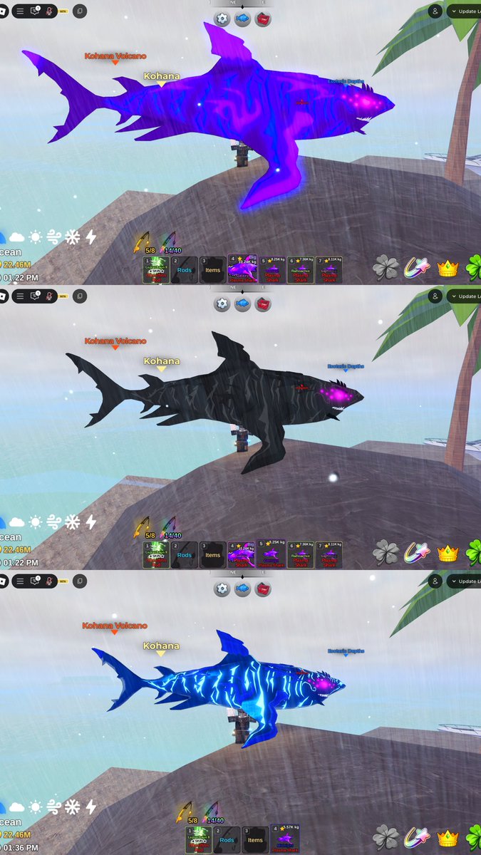 Borxx_'s tweet photo. WTS ikan mutasi dan coin fish it

Coin 1m/40k 

Plasma mutasi corrupt 25k
Plasma mutasi radioactive 40k
Plasma mutasi lightning 50k
Plasma mutasi midnight 50k

Frostborn mutasi galaxy 100k 
Frostborn mutasi ghost 30k
Frostborn mutasi gold 25k

Hiu mega frostborn, harga ke dm https://t.co/kwfV4hFzN7