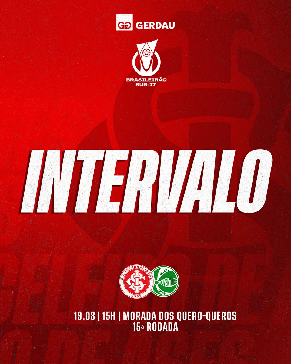 Celeiro_Ases's tweet photo. #Sub17 | #INTxJUV | 2-1 | 1T | 50β - Fim de primeiro tempo! JΓΊlio marca duas vezes e coloca o Colorado em vantagem na Morada dos Quero-Queros.
#VamosCeleiro π¦πΉ https://t.co/DiYckwLqvm