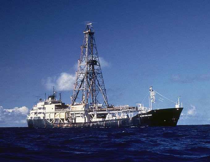 August 19, 1970, the Glomar Challenger discovers first evidence that the Mediterranean Sea repeatedly dried out at the end of the Miocene, 5.97 million years ago.
...