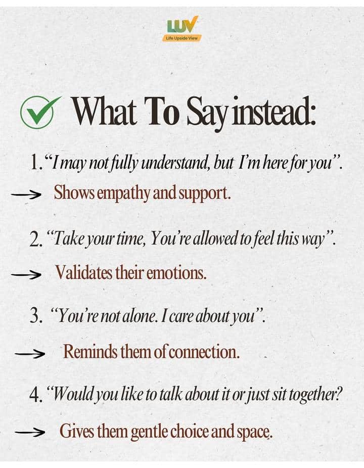 lifeUpsideView's tweet image. 💬 Sometimes the most powerful words are:
“I’m here, and I’m listening.” ❤️

🤍Let’s normalize support over silence... because being present with words of care can change everything.

#MentalHealthAwareness #SupportNotSilence #YouMatter