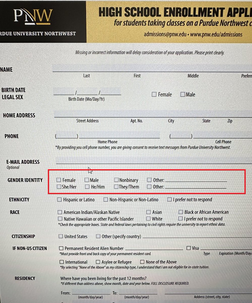 indy reporter (@indy_reporter_) on Twitter photo Received this from anonymous.
Gender Identity is still being used at Purdue?
Didn't <a href="/GovBraun/">Governor Mike Braun</a> have an EO on this? Received this from anonymous.
Gender Identity is still being used at Purdue?
Didn't <a href="/GovBraun/">Governor Mike Braun</a> have an EO on this?