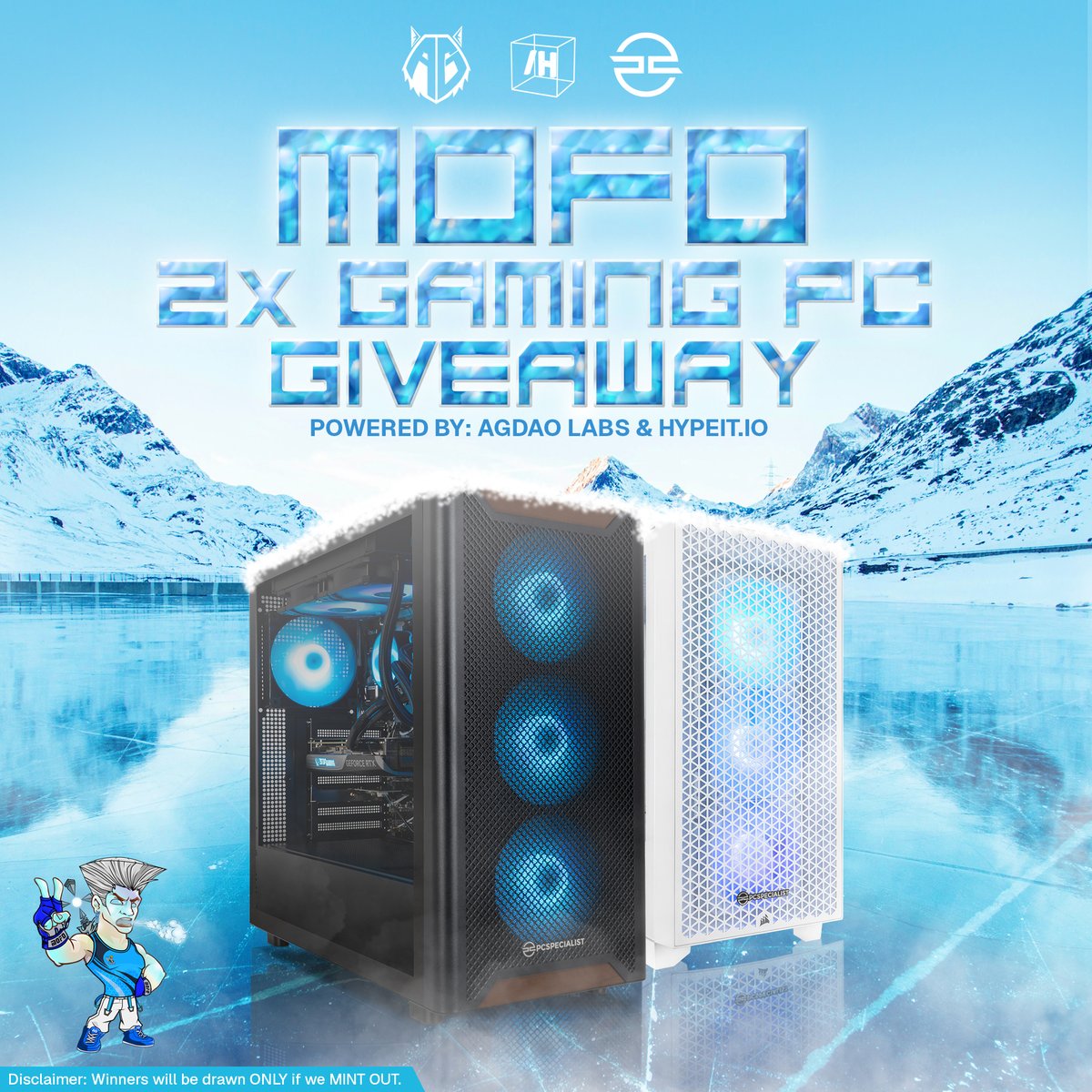 🚨 𝐀𝐭𝐭𝐞𝐧𝐭𝐢𝐨𝐧 𝐀𝐥𝐥 𝐂𝐫𝐞𝐚𝐭𝐨𝐫𝐬 &amp; 𝐆𝐚𝐦𝐞𝐫𝐬 🚨

𝐓𝐇𝐈𝐒 𝐈𝐒 𝐘𝐎𝐔𝐑 𝐓𝐈𝐌𝐄 𝐓𝐎 𝐒𝐇𝐈𝐍𝐄!  🫵😎

To celebrate the MINT of the #MOFO NFT Collection on <a href="/Ronin_Network/">Ronin</a>, we’re giving away 𝟮𝘅 𝗚𝗮𝗺𝗶𝗻𝗴 𝗣𝗖𝘀 from <a href="/PCSpecialist/">PCSpecialist</a> 𝘄𝗼𝗿𝘁𝗵 𝗼𝘃𝗲𝗿 $𝟯𝗸