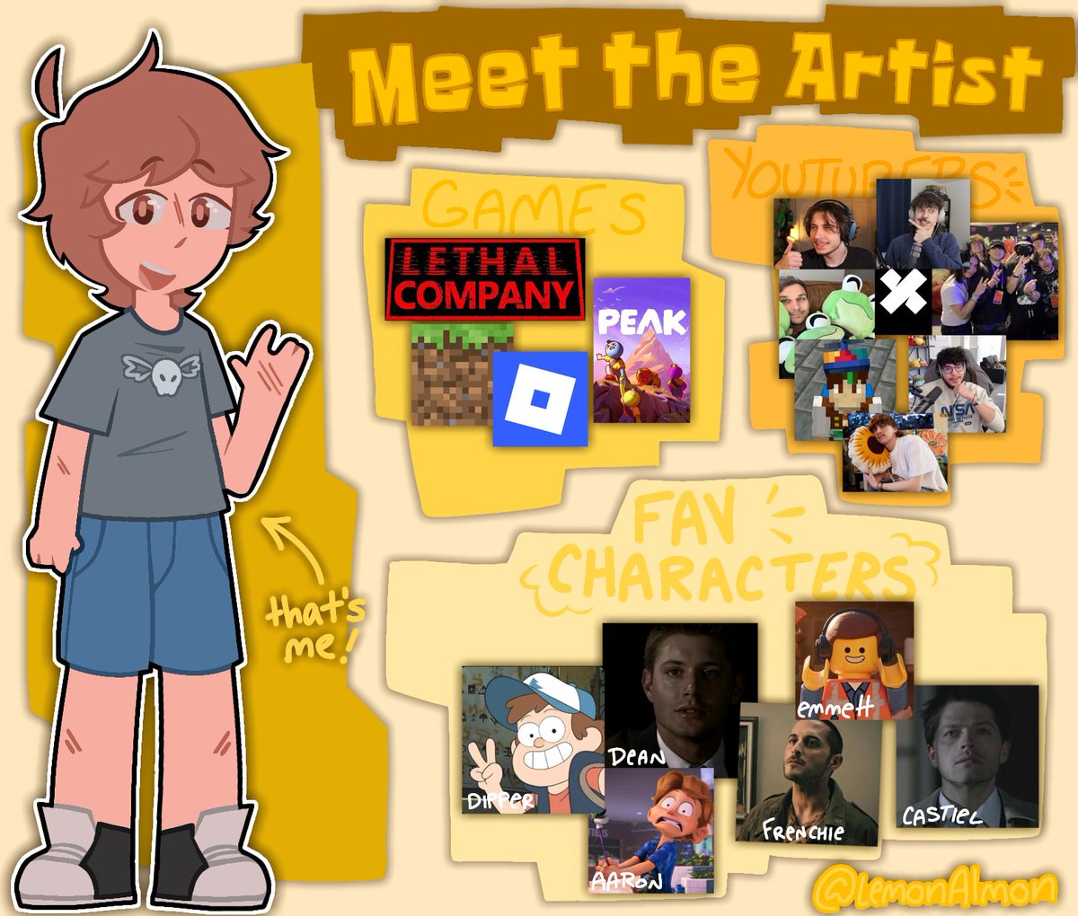 LemonAlmon's tweet image. #mta / #meettheartist
Isaac / Lemon
He / him / His
Minor !!