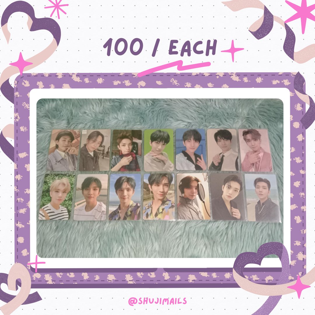 shujimails's tweet photo. ꒰ #shujibentables 🛒 ꒱    

꒰ wts / lfb ph only ꒱    

☆ prices on pic  
☆ dop : payo / 2 days rsv  
☆ rcbyt 

— reply or dm to claim

 — wts lfb ph seventeen svt photocards pc album scoups jeonghan joshua jun hoshi wonwoo woozi the8 mingyu dk seungkwan vernon dino https://t.co/zUPRnecXak