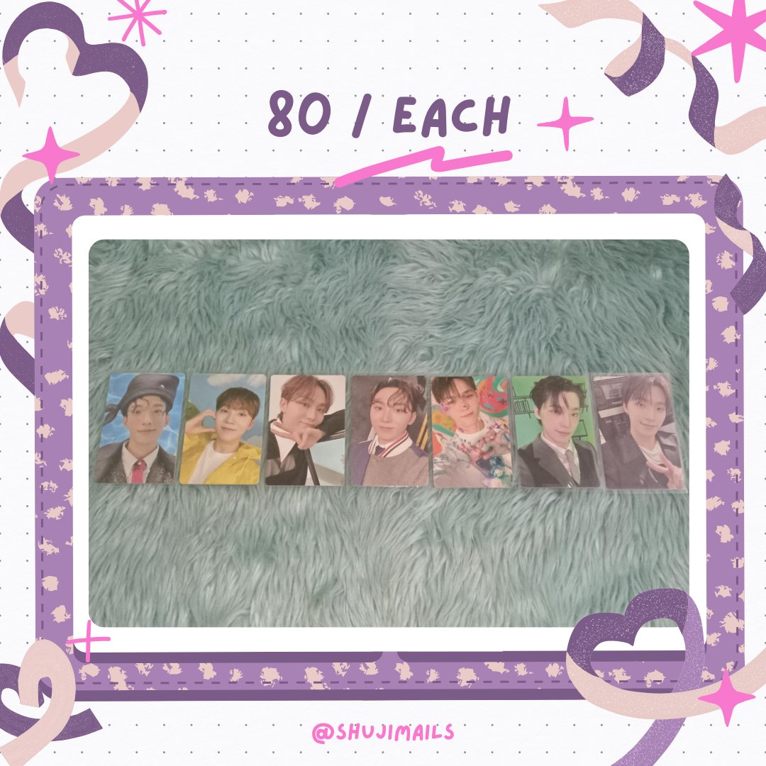 shujimails's tweet photo. ꒰ #shujibentables 🛒 ꒱    

꒰ wts / lfb ph only ꒱    

☆ prices on pic  
☆ dop : payo / 2 days rsv  
☆ rcbyt 

— reply or dm to claim

 — wts lfb ph seventeen svt photocards pc album scoups jeonghan joshua jun hoshi wonwoo woozi the8 mingyu dk seungkwan vernon dino https://t.co/zUPRnecXak