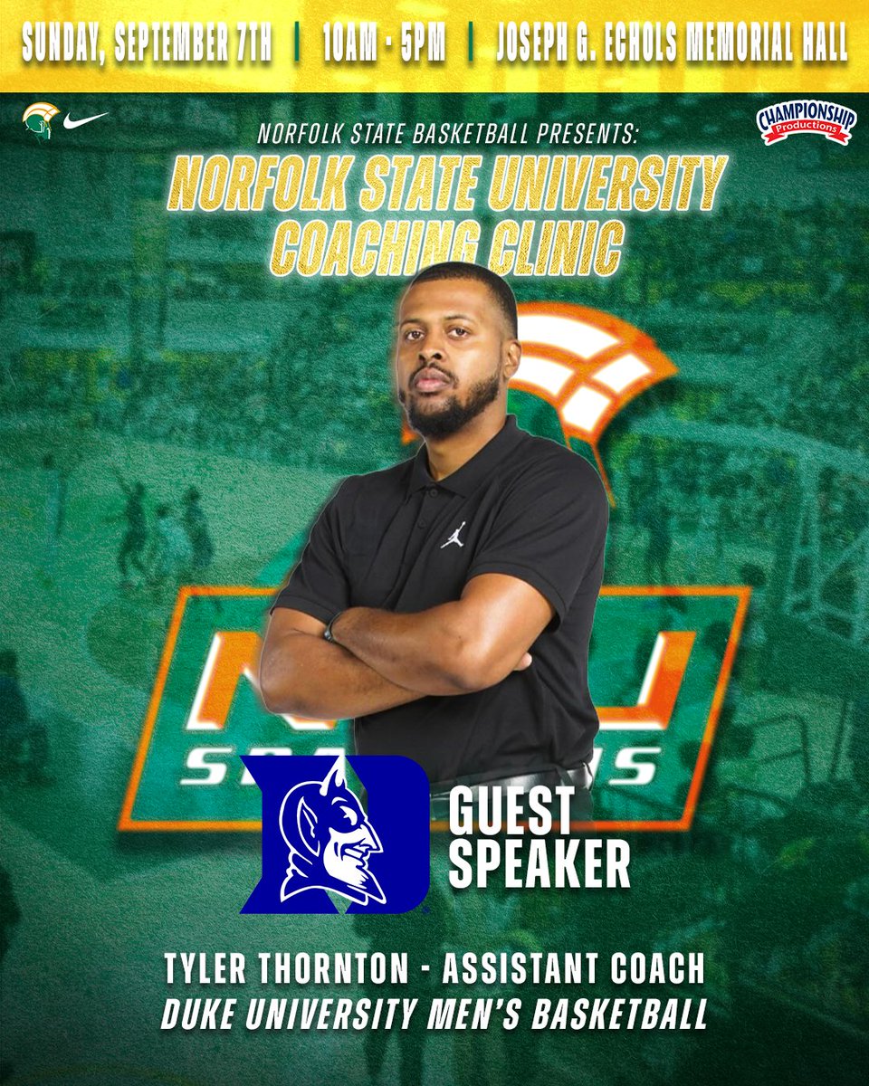 Register for the Norfolk State University Coaching Clinic today!