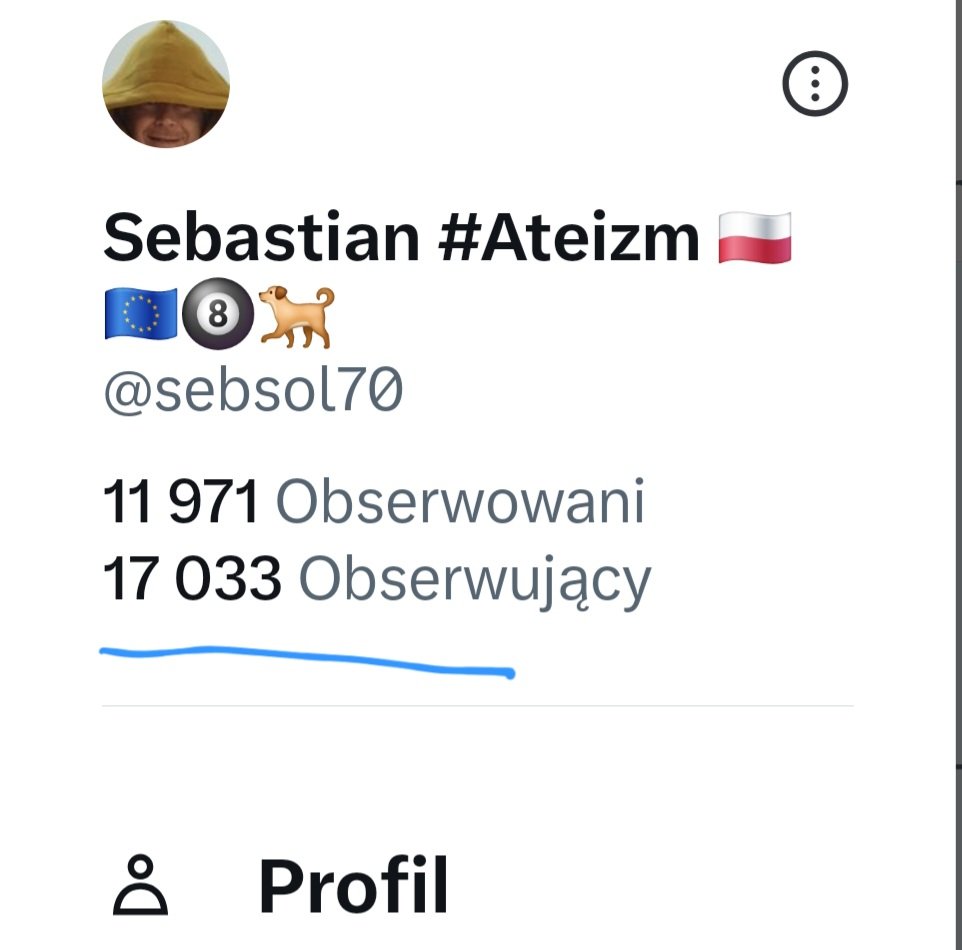 Sebastian #TeamTrzaskowski🇵🇱🇪🇺🎱🐕 (@sebsol70) on Twitter photo Jak tylko <a href="/RatelRatels/">ratel 🇵🇱🇪🇺🇮🇱 Szanujmy się,kurwa!</a> kogoś poleci to liczba followersów strzela w kosmos. Koniecznie obserwujcie <a href="/RatelRatels/">ratel 🇵🇱🇪🇺🇮🇱 Szanujmy się,kurwa!</a> .
A przy okazji, dzięki że macie cierpliwość mnie czytać. Poprawy nie obiecuję.😉
Love you all.🥰😉 Jak tylko <a href="/RatelRatels/">ratel 🇵🇱🇪🇺🇮🇱 Szanujmy się,kurwa!</a> kogoś poleci to liczba followersów strzela w kosmos. Koniecznie obserwujcie <a href="/RatelRatels/">ratel 🇵🇱🇪🇺🇮🇱 Szanujmy się,kurwa!</a> .
A przy okazji, dzięki że macie cierpliwość mnie czytać. Poprawy nie obiecuję.😉
Love you all.🥰😉