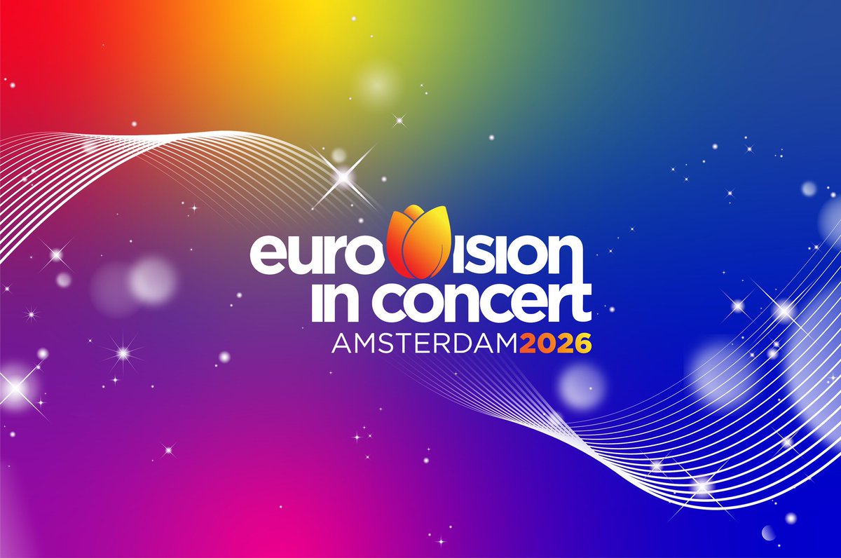 Here it is: the artwork and logo for Eurovision in Concert 2026!
Credits to our new graphic designers: Nurudin Masovic🇷🇸 and Miriam Weber🇩🇪.

#EurovisioninConcert #EiC2026 #eurovision #songfestival #amsterdam #artwork #logo 
<a href="/artnuuk/">🄰🅁🅃🅽🆄🆄🅺</a>