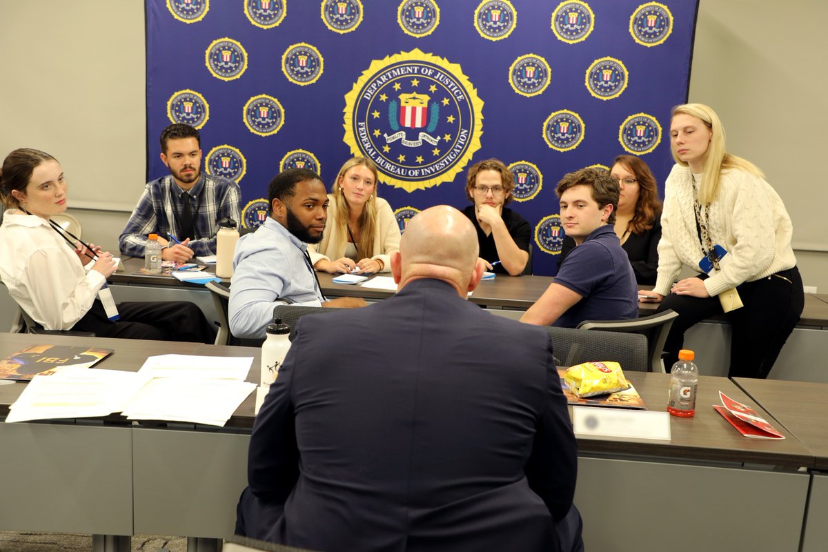 FBI's tweet photo. Late last year, the @FBIColumbia Field Office hosted the first-ever South Carolina-based Collegiate Academy. This free, but competitive, program immersed students from colleges and universities across the state in all things FBI, including career opportunities, live demonstrations, and interactive activities. 

Learn more about the students' experiences at https://t.co/VB172v2bU0.