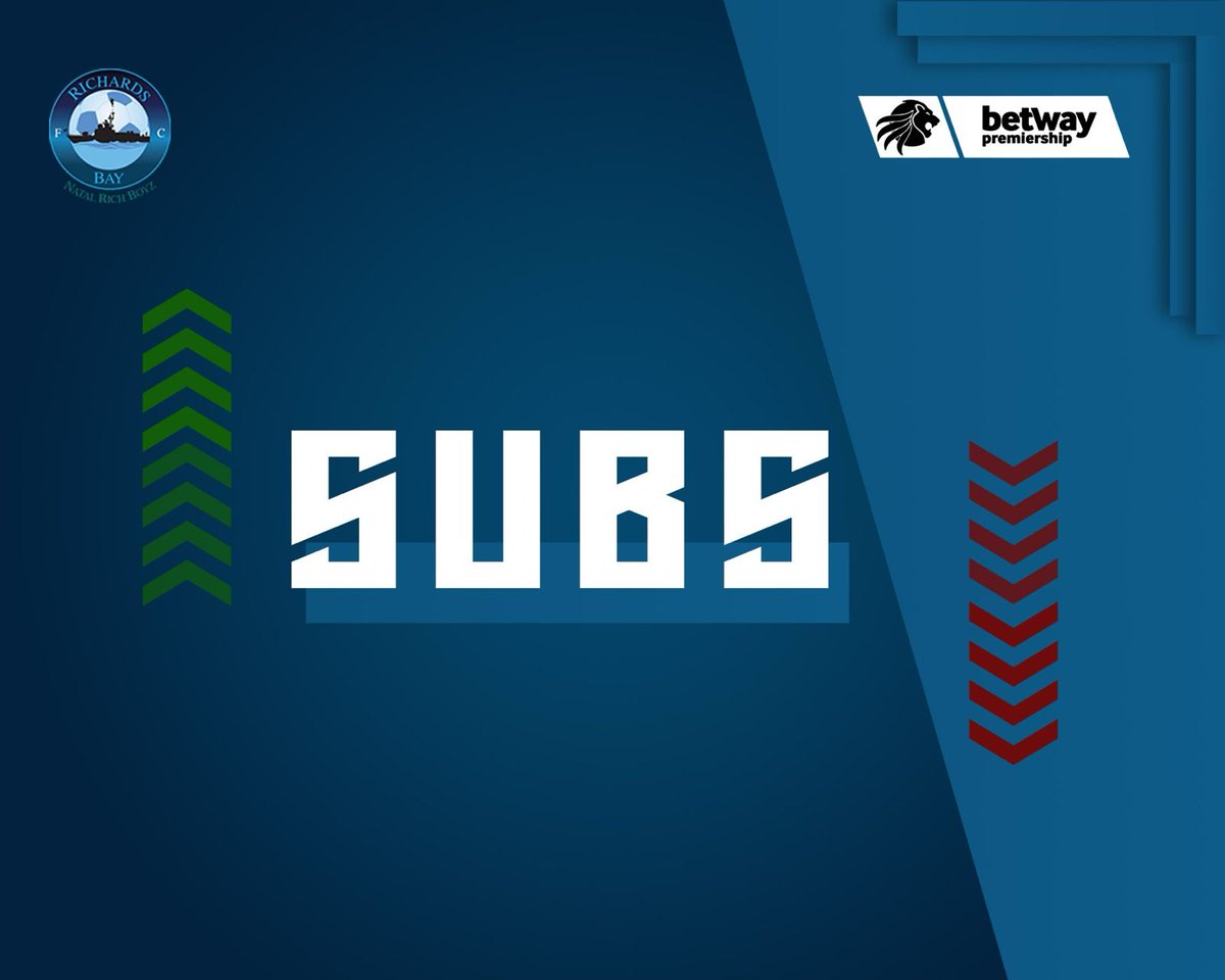 6️⃣5️⃣'Sub' #BetwayPrem 

🟢 Gabadinho Mhango 
🔴 Lundi Mahala 

🟢 Mfundo Thikazi 
🔴 Siyabonga Nzama 

•Kaizer Chiefs 1-0* Richards Bay 

#NatalRichBoyZ