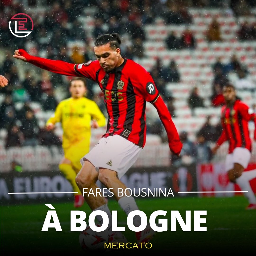 📝🇮🇹 

Notre international U20 Farès Bousnina va quitter Nice pour Bologne.

Le jeune attaquant va passer sa visite médicale ce mercredi à Bologne avant de s'engager pour trois ans avec le club italien

#Mercato