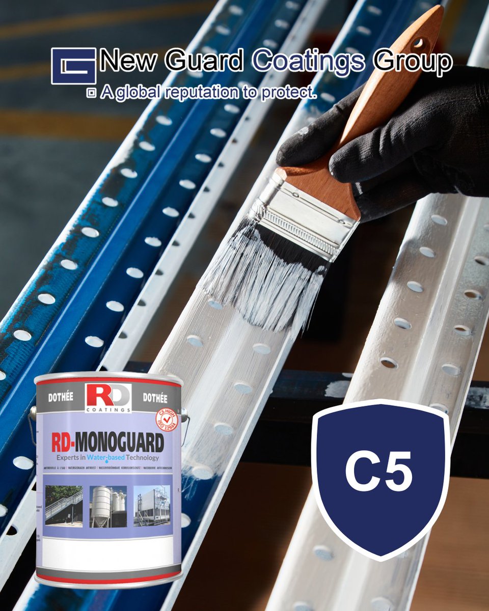 RD-Monoguard: The only single-pack, water-based coating with C5 Very High certification. 25 years of protection, no primer or topcoat needed.

#RDMonoguard #CorrosionProtection #IndustrialPaint