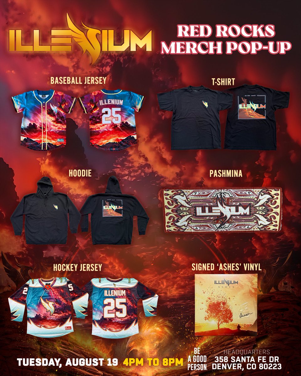 3日限定販売 Illenium Red Rocks Jersey イレニアム Illenium Red Rocks 2019 Jersey | eBay