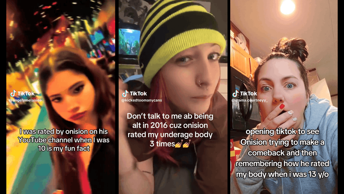 NancyDrewForYOU's tweet photo. "Onision Rated My Underaged Body" TikTok Compilation 
https://t.co/S55iAC8Bc9

This solicitation of child sexual exploitation material was disguised as "body positivity" by @Onision.
I found 18 Testimonies and counting so far. Some of them as young as 8 and 10 years old. https://t.co/mKRUnhEesm