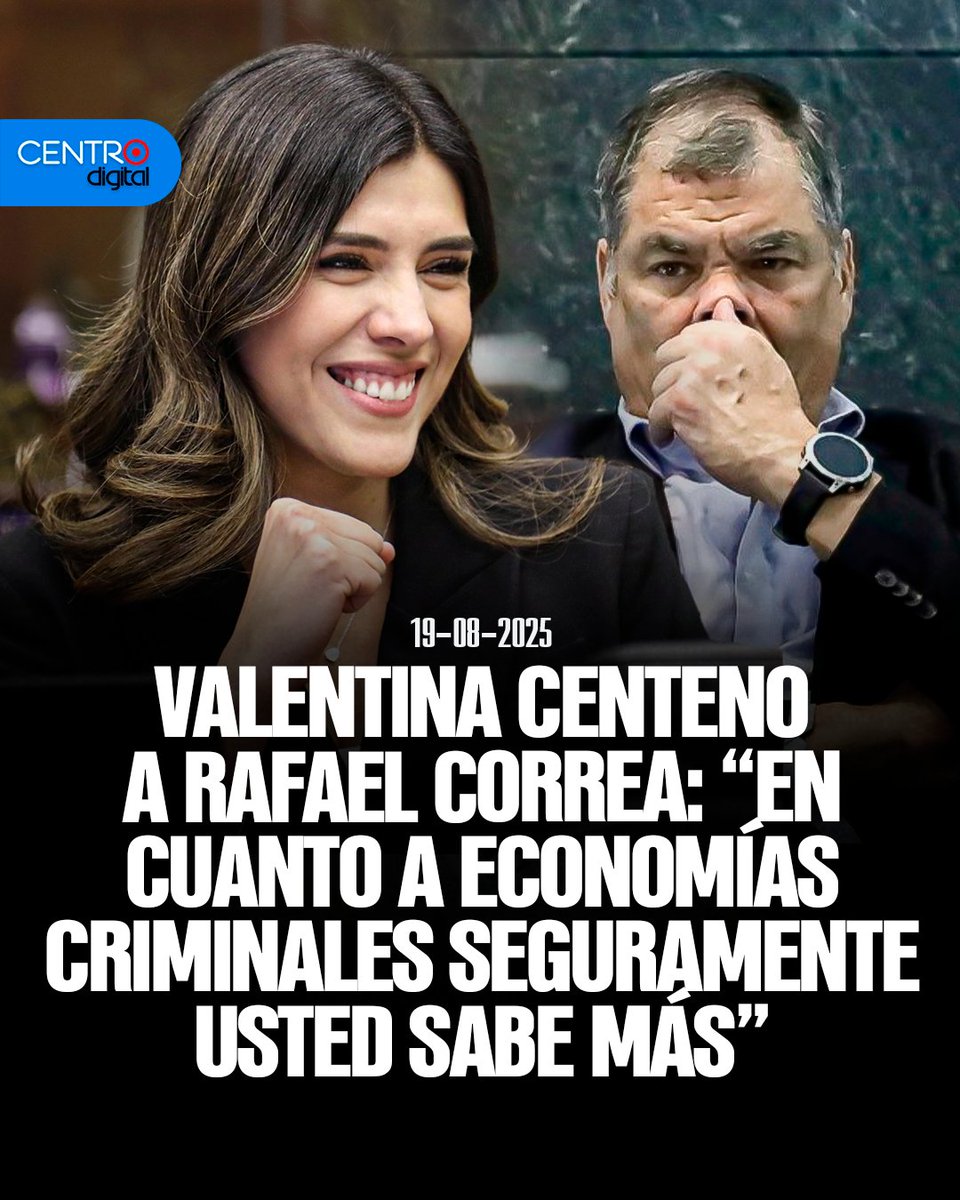 radiocentroec's tweet photo. ¿Correa experto en economía crimin@l? 🤔 Con el debate sobre la Ley de Transparencia, @ValenCenteno defiende frenar las economías criminales que mueven millones usando fundaciones. @MashiRafael le dijo que “no sabe de lo que habla”. Centeno respondió: “en economías criminales de seguro usted sabe más”.
Los Detalles ➡️ https://t.co/DTTNzFTDy5

📌 Síguenos en WhatsApp: https://t.co/Ct1vNXo0ap
📌 Síguenos en Telegram: https://t.co/sU5hKvJhms