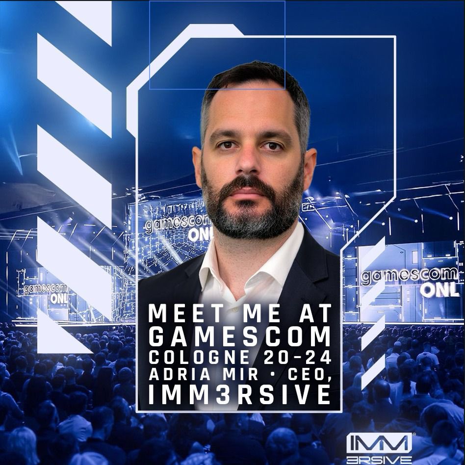 AdriaMir_'s tweet photo. Excited to be at Gamescom 2025 this week, connecting with leaders, innovators and creators shaping the future of gaming.

At IMM3RSIVE, we are building the first multisport VR Web3 platform, transforming football, basketball, handball, tennis and more into a competitive immersive experience powered by tokenized economies and true digital ownership.

If you’re at Gamescom and want to explore collaboration, investment or just discover how we are creating the next evolution of competitive sports in VR, let’s connect.

📍 Meet me at Gamescom 2025
🤝 Let’s build the future of immersive sports together

#Gamescom2025 #IMM3RSIVE