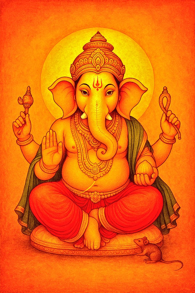 विघ्नहर्ता श्री गणेश 🙏
सफलता सुख और समृद्धि का आशीर्वाद 🌼