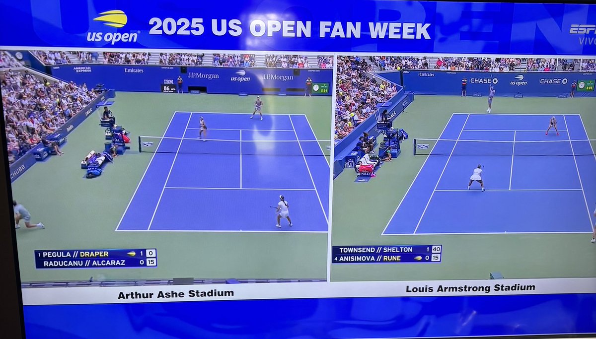 rmargaritaruiz's tweet photo. @SomosLaTribuFM @martinezchino @KarenBitton #USOpen, miren que nivel de dobles el que ahora tiene el USOpen, muy bueno ver al top… recomendado…. no he visto en la lista a Marcelo Arévalo 🥺 que debió haber estado https://t.co/qvMPekXrCi
