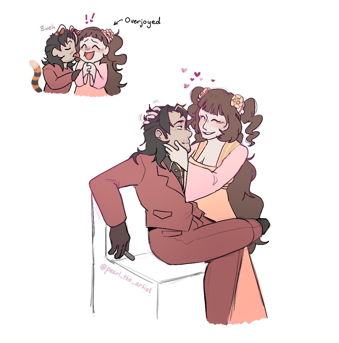Yes, Emi. We see the fit/vision.

But also yeah this dynamic is absolutely incredible. Big scary cat and the girl who somehow survives on nothing but naivete and sooooo much love in her heart. And it worked, somehow

#limbuscompany #limbus_company #projectmoon