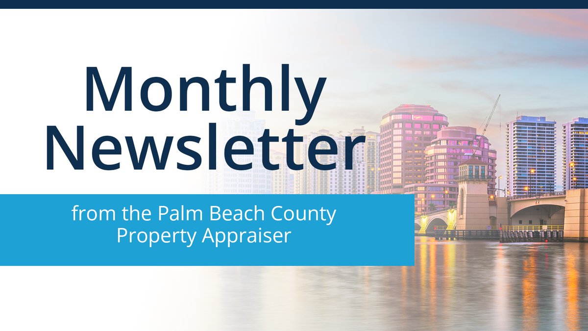 If you would like to receive updates from our office about important deadlines, property values, community outreach events, and more, subscribe to our monthly newsletter here:  conta.cc/3EectJk #WeValueWhatYouValue