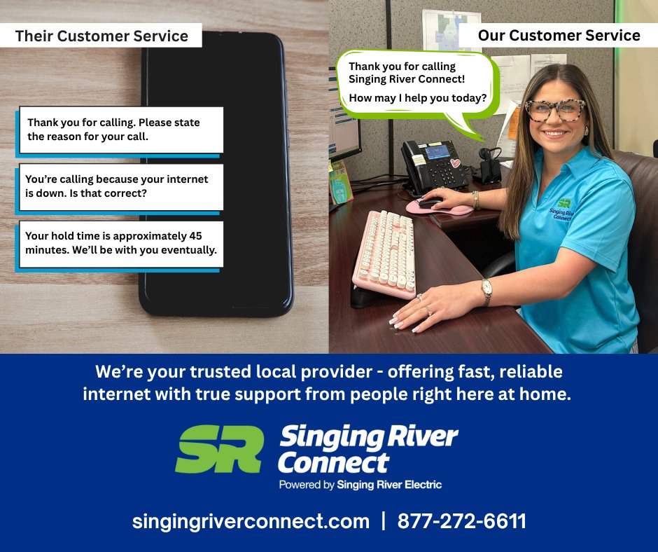SRConnectMS's tweet image. Our team is committed to providing local service to our subscribers, as we recognize the distinct needs of our communities. We are your neighbors, friends, and family who know the struggles of poor service. Let us connect with you and show you the difference #trustedlocal makes.
