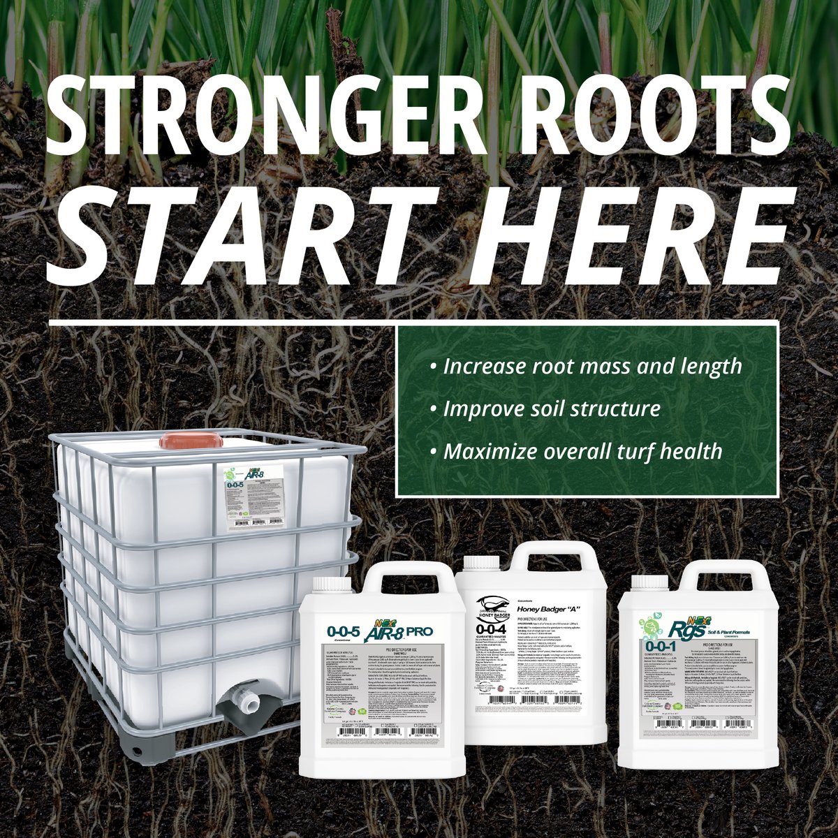 If you’re aiming to create healthier, greener lawns, consider soil amendment products. They can improve root mass, soil structure, and overall turf health. Get the details: bit.ly/4mevznI.