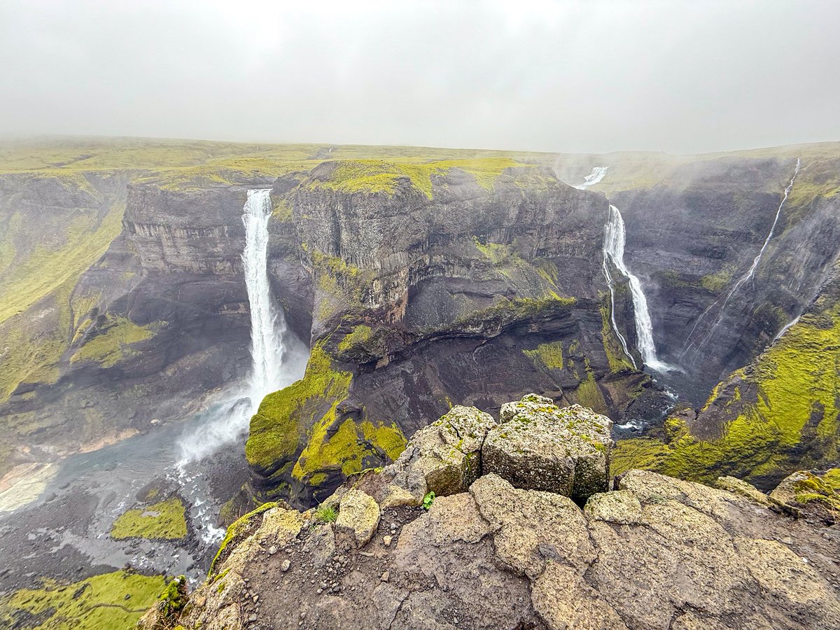 Atop the epic Háifoss 🤯