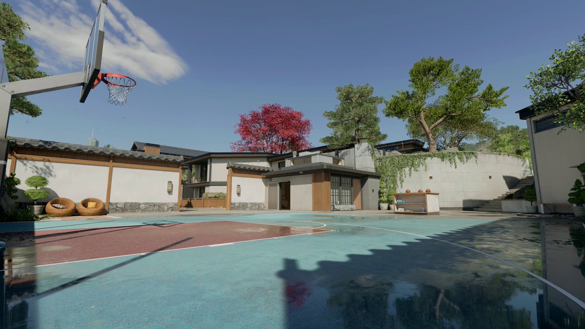 FIRST LOOK: the legendary map "Raid" gets a 2035 refresh. 

Play it as one of 16 signature 6v6 maps at the launch of Call of Duty: Black Ops 7