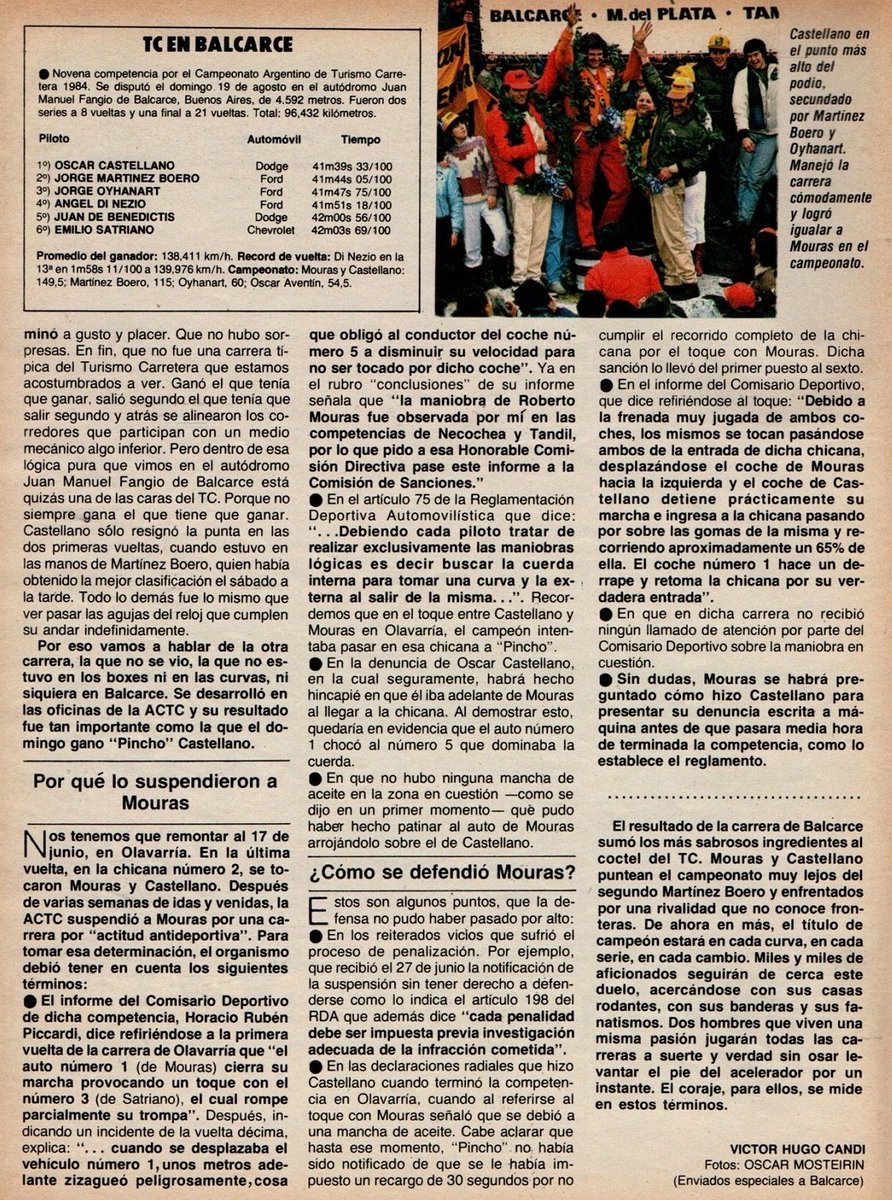 PatoG82's tweet photo. Nota de revista El Grafico 👇

#AutodromoDeBalcarce #PinchoCastellano #OscarCastellano #JorgeMartinezBoero #MartinezBoero #JorgeOyhanart #RevistaElGrafico #LaBarrosa https://t.co/dNDnuWBJWm