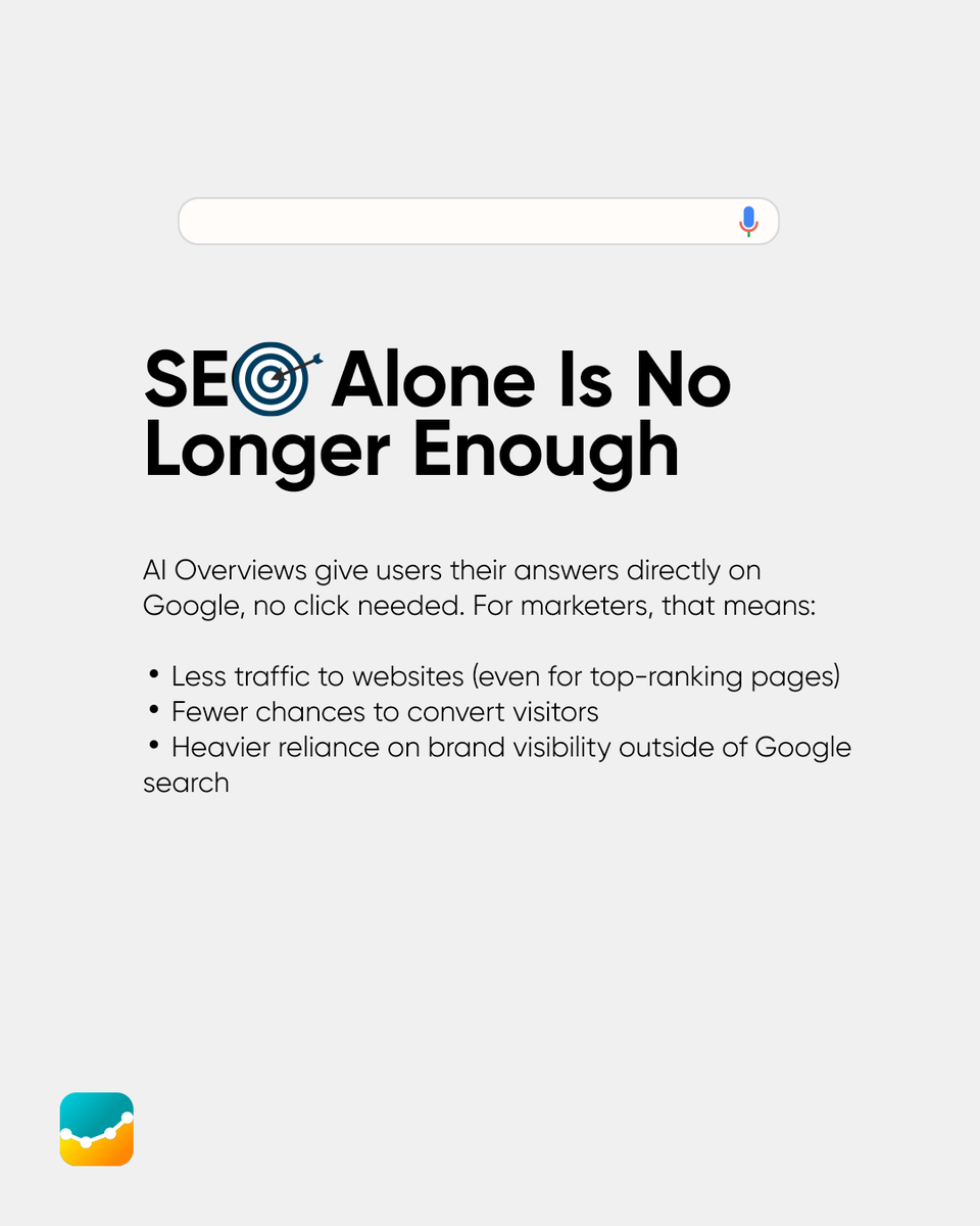 codesmmarketing's tweet photo. The top spot on Google doesn’t mean top traffic anymore. 🔍

AI Overviews are serving your audience answers on a silver platter… without sending them to you. Here’s what the data says and how you can adapt. https://t.co/KmP8qwzEit
