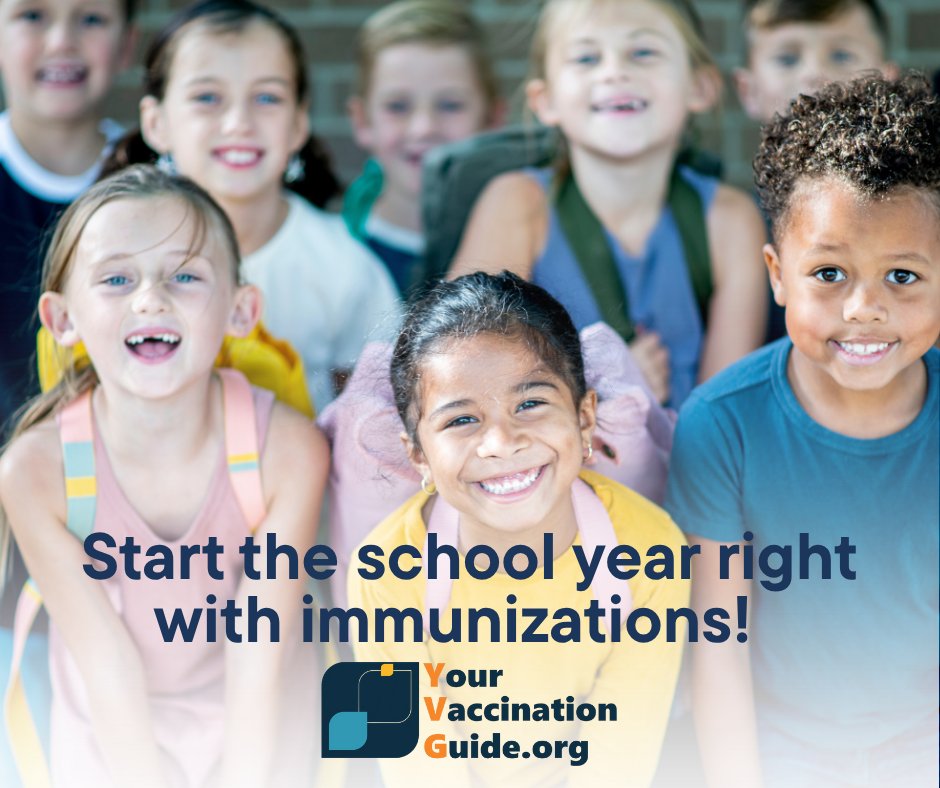 🌈Healthy kids, happy school year! 📚Make sure your child is vaccinated to stay protected from common illnesses like rubella, flu and hepatitis. Get the facts about vaccines here: yourvaccinationguide.org

#backtoschool #immunizations #flu #YVG #healthykids