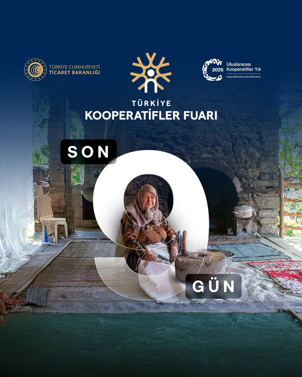 Türkiye Yüzyılı’nda Kooperatiflerin Gücü Erzurum’da Buluşuyor! 🌟

Ticaret Bakanlığımızın düzenlediği 6. Türkiye Kooperatifler Fuarı, üretimin, emeğin ve dayanışmanın en güzel örneklerini bir araya getirmek için gün sayıyor.

#TürkiyeKooperatiflerFuarı #Erzurum #TicaretBakanlığı