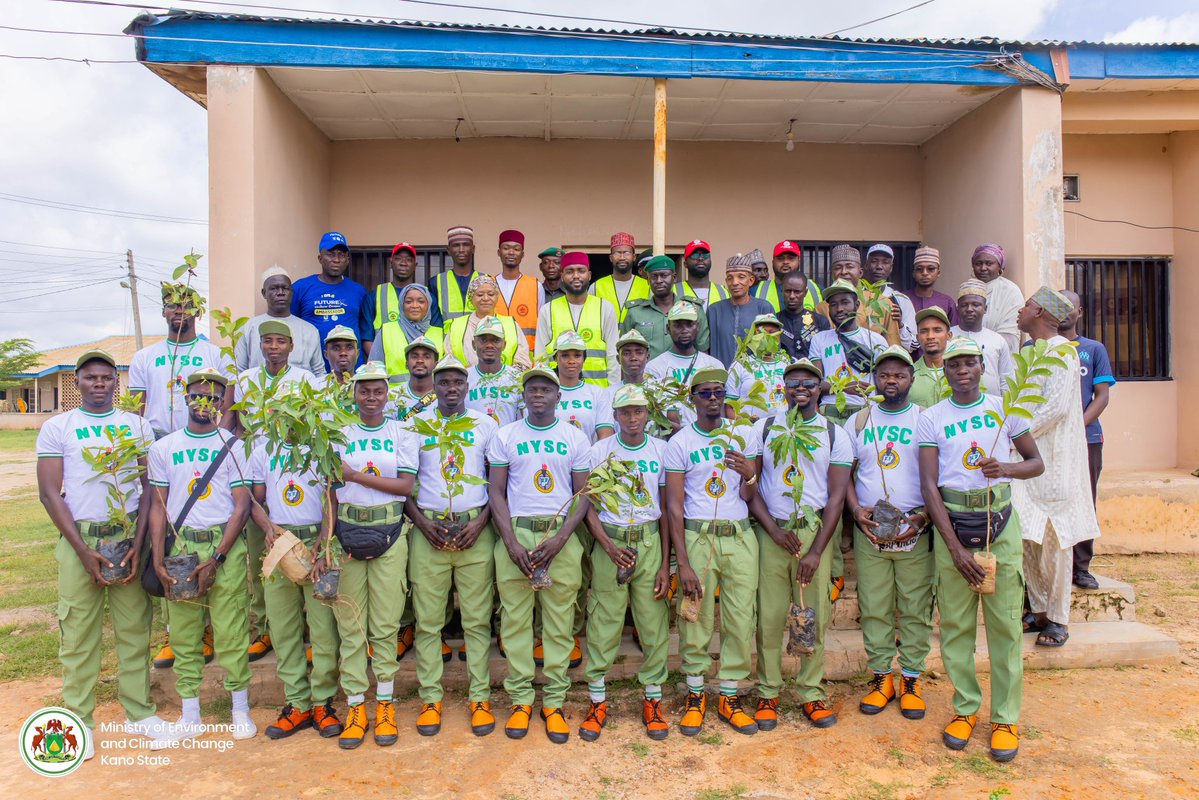 Dahir M Hashim (@dahirmhashim) on Twitter photo Today, I had the honor of commissioning the tree planting campaign at the NYSC Kano Camp, in partnership with the State Coordinator of the National Youth Service Corps. This initiative is part of our collective drive under the ๐ ๐๐ข๐ฅ๐ฅ๐ข๐จ๐ง ๐๐ซ๐๐ ๐๐ฅ๐๐ง๐ญ๐ข๐ง๐ Today, I had the honor of commissioning the tree planting campaign at the NYSC Kano Camp, in partnership with the State Coordinator of the National Youth Service Corps. This initiative is part of our collective drive under the ๐ ๐๐ข๐ฅ๐ฅ๐ข๐จ๐ง ๐๐ซ๐๐ ๐๐ฅ๐๐ง๐ญ๐ข๐ง๐