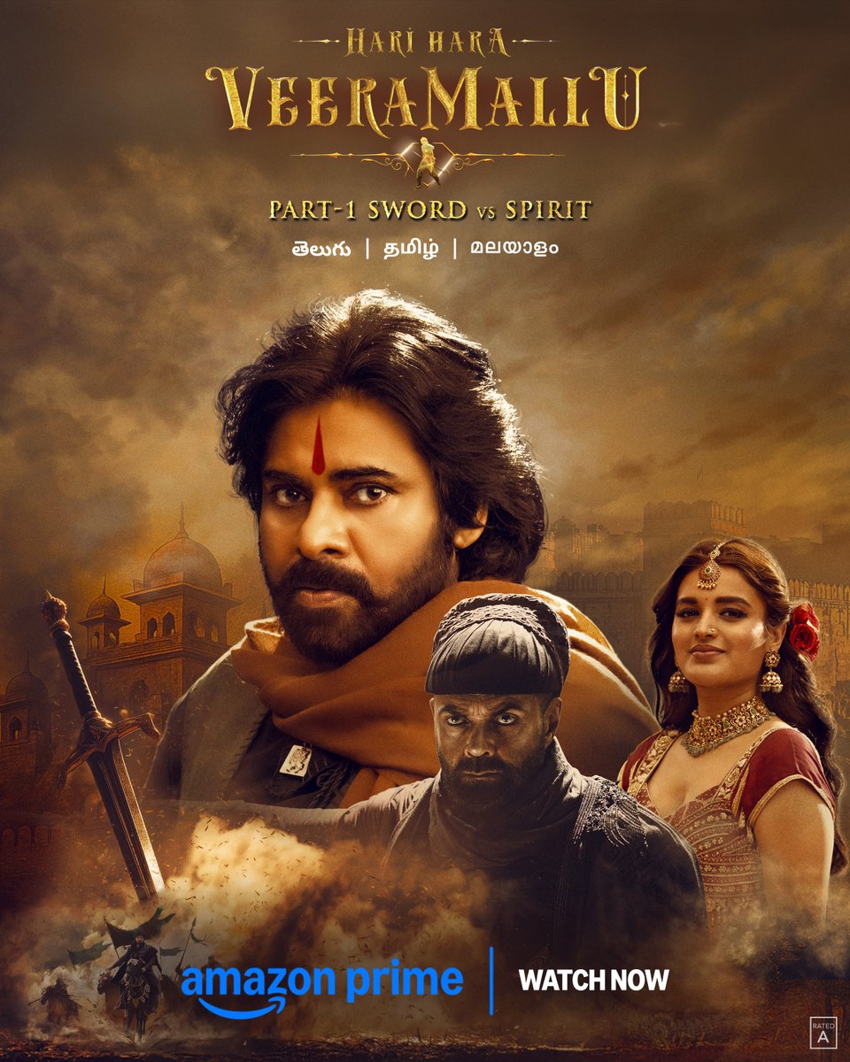 prime video IN (@primevideoin) on Twitter photo there's a new Robinhood in town - Hari Hara Veera Mallu is the name 😎
#HariHaraVeeraMalluOnPrime, Watch Now: bit.ly/HariHaraVeeraM…
Powerstar <a href="/PawanKalyan/">Pawan Kalyan</a> <a href="/AMRathnamOfl/">AM Rathnam</a> <a href="/thedeol/">Bobby Deol</a> #SatyaRaj <a href="/AgerwalNidhhi/">Nidhhi Agerwal</a> <a href="/amjothikrishna/">jyothi krisna</a> <a href="/mmkeeravaani/">mmkeeravaani</a> <a href="/ADayakarRao2/">A Dayakar Rao</a> @Manojdft <a href="/Cinemainmygenes/">Editor PraveenKl</a> there's a new Robinhood in town - Hari Hara Veera Mallu is the name 😎
#HariHaraVeeraMalluOnPrime, Watch Now: bit.ly/HariHaraVeeraM…
Powerstar <a href="/PawanKalyan/">Pawan Kalyan</a> <a href="/AMRathnamOfl/">AM Rathnam</a> <a href="/thedeol/">Bobby Deol</a> #SatyaRaj <a href="/AgerwalNidhhi/">Nidhhi Agerwal</a> <a href="/amjothikrishna/">jyothi krisna</a> <a href="/mmkeeravaani/">mmkeeravaani</a> <a href="/ADayakarRao2/">A Dayakar Rao</a> @Manojdft <a href="/Cinemainmygenes/">Editor PraveenKl</a>