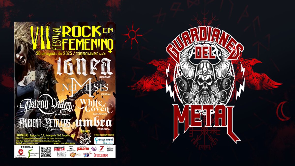 Guardianes Del Metal (@metalguardianes) on Twitter photo 🔥 Directo Especial 🔥
Ya está disponible el directo que hicimos ayer sobre el próximo Rock En Femenino 2025, hablamos de 
👉 Resumen VI Rock En Femenino 2024
👉 Cartel VII Rock En Femenino 2025 en detalle, todo lo que rodea al festival y mucho más
youtube.com/live/bM7lj9HBc… 🔥 Directo Especial 🔥
Ya está disponible el directo que hicimos ayer sobre el próximo Rock En Femenino 2025, hablamos de 
👉 Resumen VI Rock En Femenino 2024
👉 Cartel VII Rock En Femenino 2025 en detalle, todo lo que rodea al festival y mucho más
youtube.com/live/bM7lj9HBc…