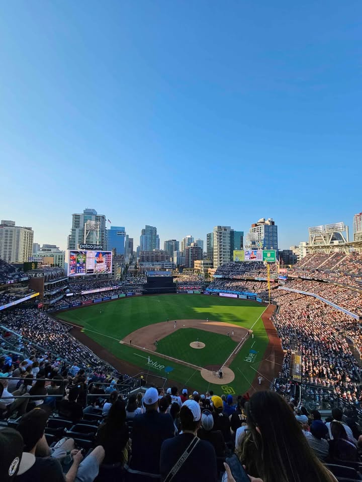 ogmichelangelo's tweet photo. #PadresTwitter Selling my season seats, 6 tickets total to the Friday 8/22 @Dodgers v @Padres series opener. Sadly can't make it anymore. 
$155/ea; all for $900; OBO. Section 304, Row 18. Save on Ticketmaster fees, digital transfer, 92101 area
#LFGSD #BringTheGold #FriarFaithful https://t.co/68PDSY1mJy