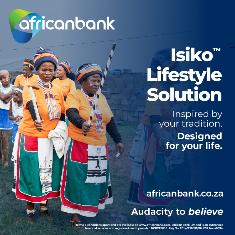 AfricanBank's tweet photo. Introducing the Isiko Lifestyle solution. Designed to back the way you host every milestone and every celebration.