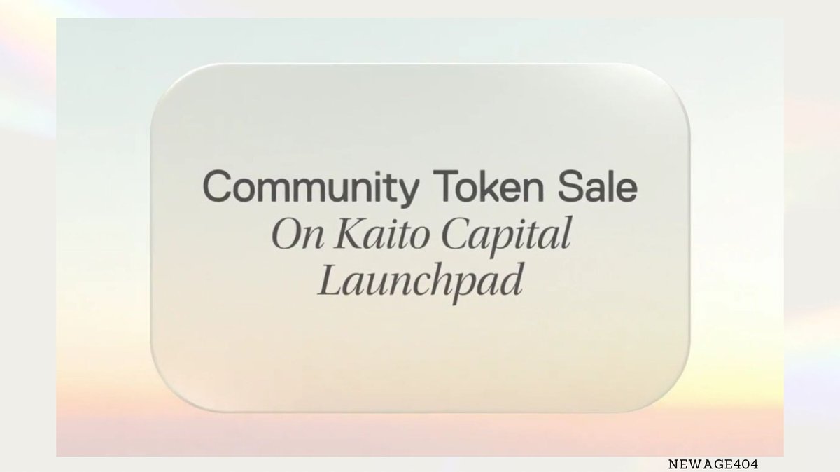 BOUNDLESS TOKEN SALE ON KAITO LAUNCHPAD Kaito has officially dropped the  full details of the Boundless $ZKC token sale on their launchpad. > Date &  Time: 25th August 2025, 12:00 PM UTC >