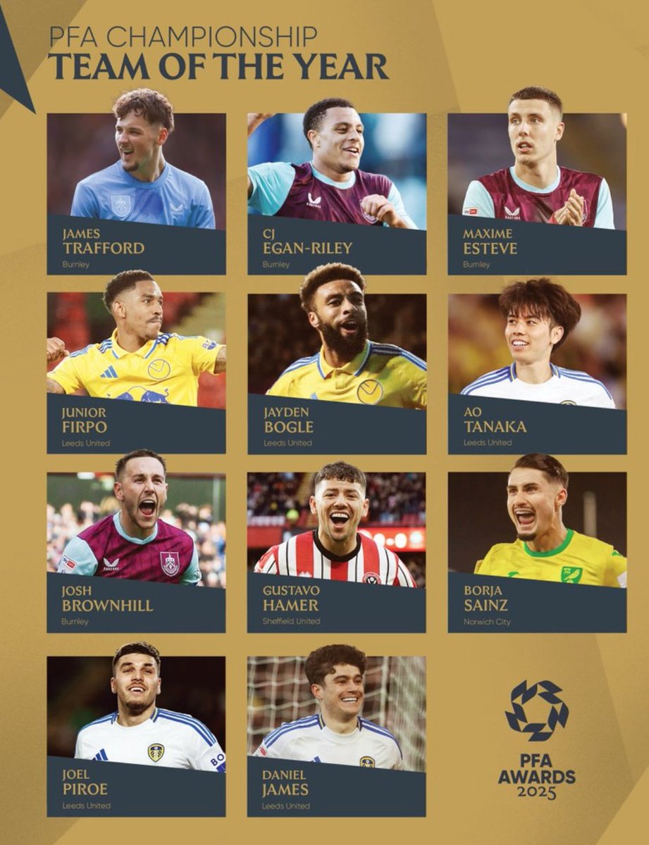 The <a href="/PFA/">PFA</a> Championship Team of the Year #PFAawards