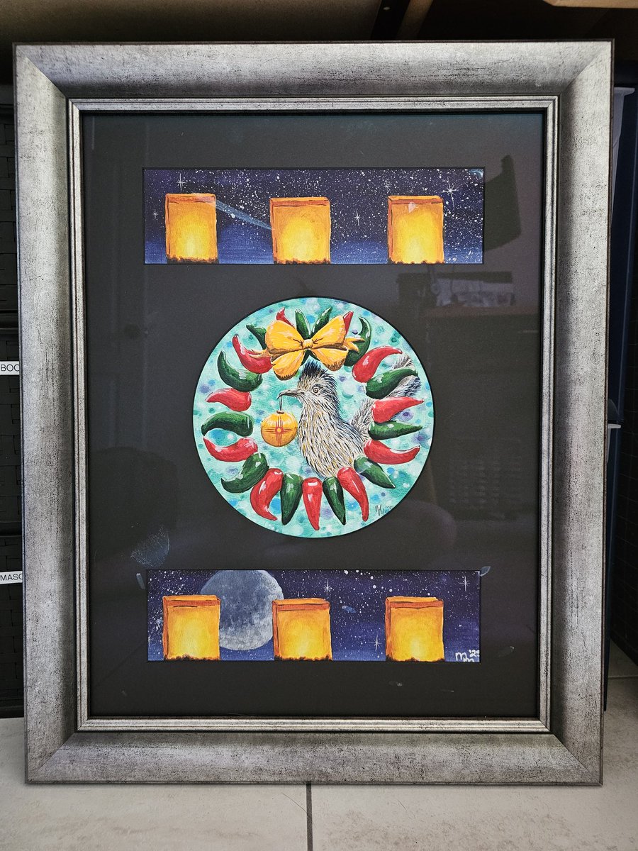 Matties_Moments's tweet photo. This piece is back from framing and up for sale!
#art #artist #painting #watercolor #watercolorpainting #nmdesign #nm #albuquerque #abq #abqart #abqartist #roadrunner #roadrunnerpainting #luminarias #nightsky #chiles #chilewreath #artforsale #artforsalebyartist https://t.co/KUy1Lig4Td