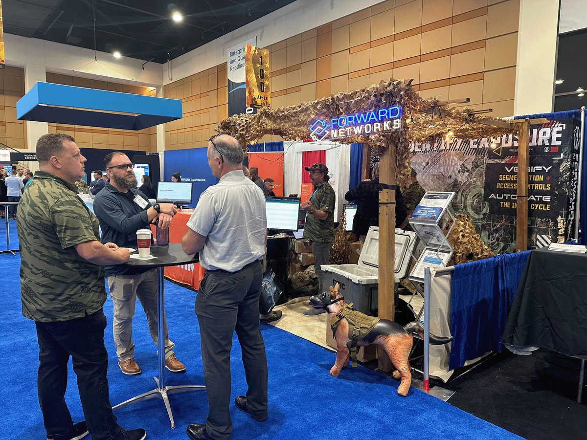 It's been a busy first day at #TechNetAugusta in Booth 216! Come chat with Don Cartrette, Rich Harle, and Sean Deveci about tackling your toughest networking challenges with Forward's #NetworkDigitalTwin technology.
hubs.li/Q03DrZw80
#FederalNetworks #NDT #ForwardEnterprise